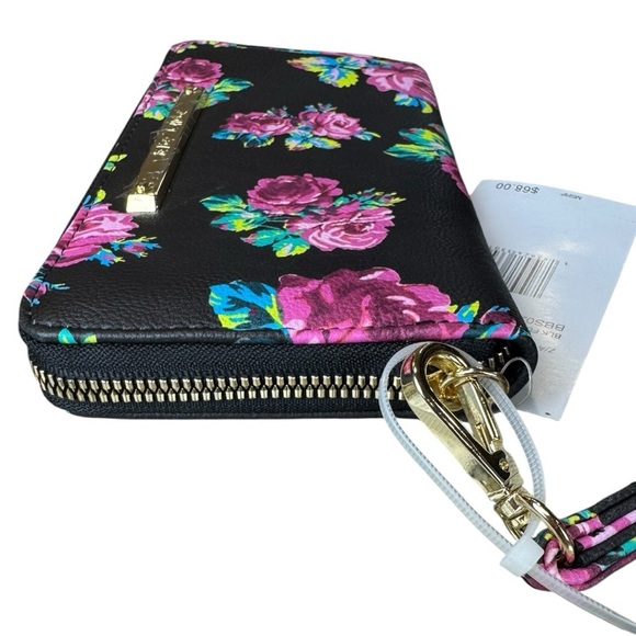 Betsey Johnson Black Floral Wallet - Picture 11 of 12